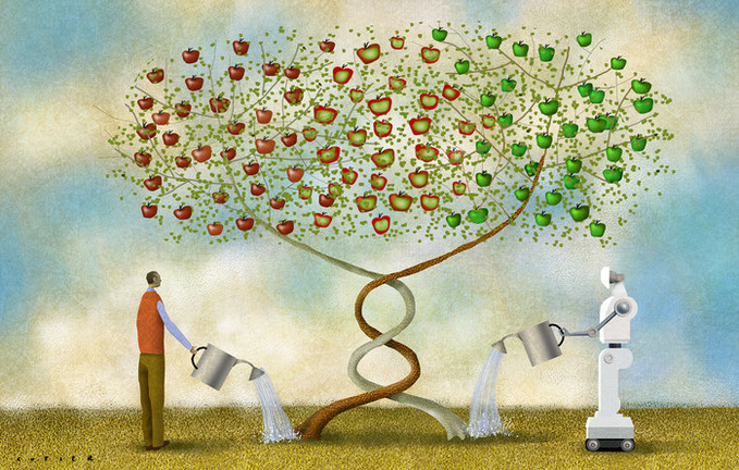 인공지능과 인간의 진화적 공생 예측